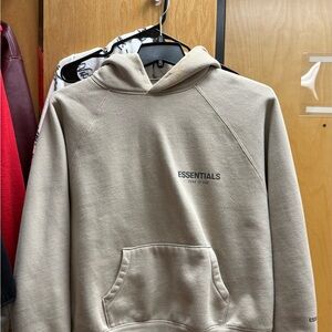 Essentials Taupe Hoodie for Men